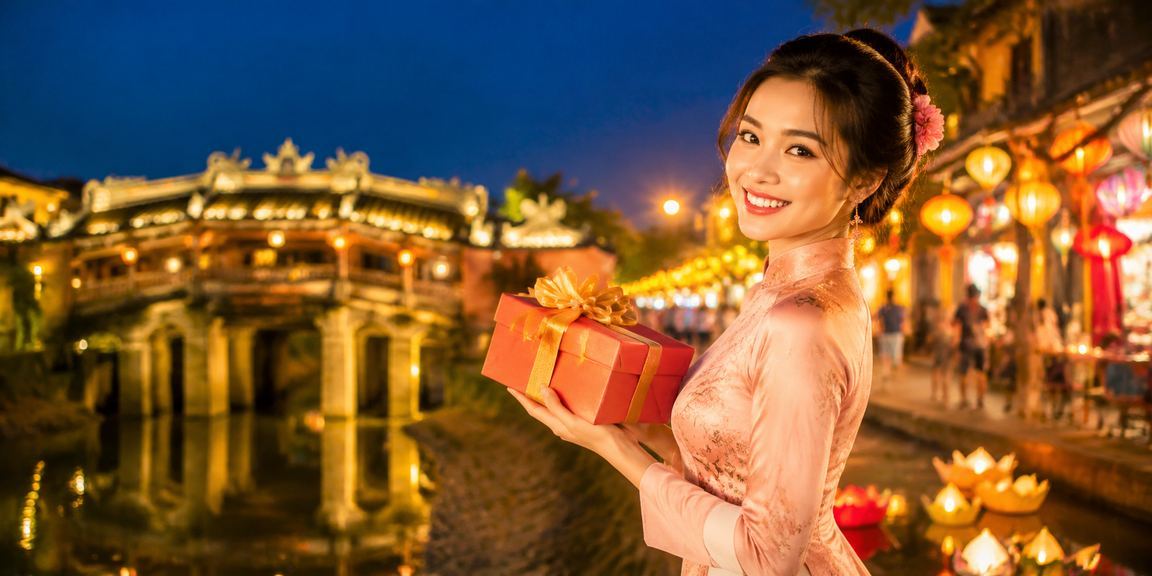 Chợ đêm Hội An với bầu không khí sôi động và người chơi theo dõi kết quả cá cược trên điện thoại
